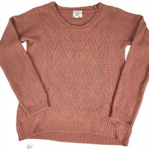 Hippie Rose Dusty Pink Sweater Size Large